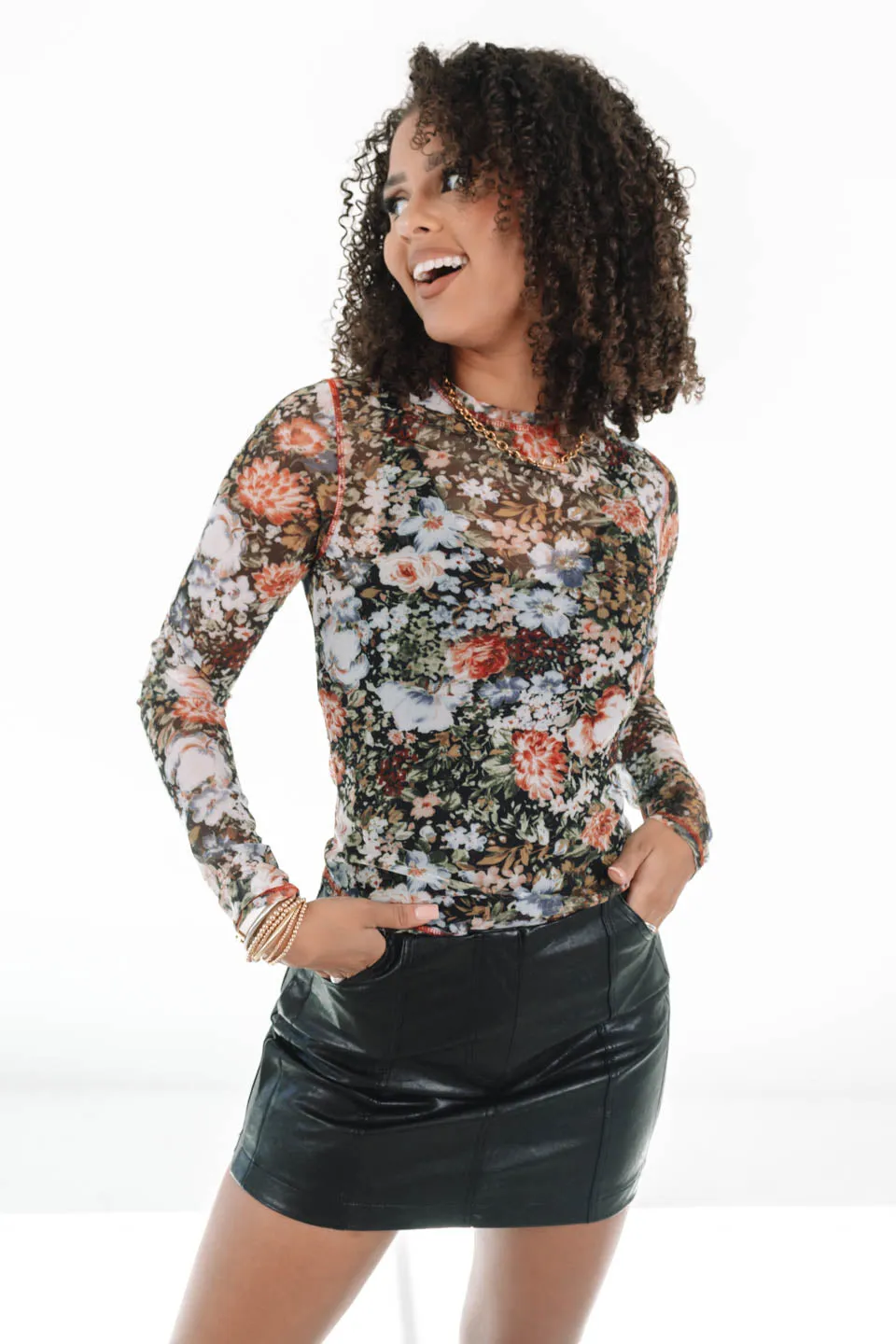 Caught Your Eye Skirt - Black