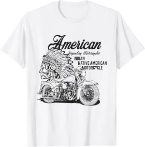 Indian native american Motorcycle bikers gift T-Shirt