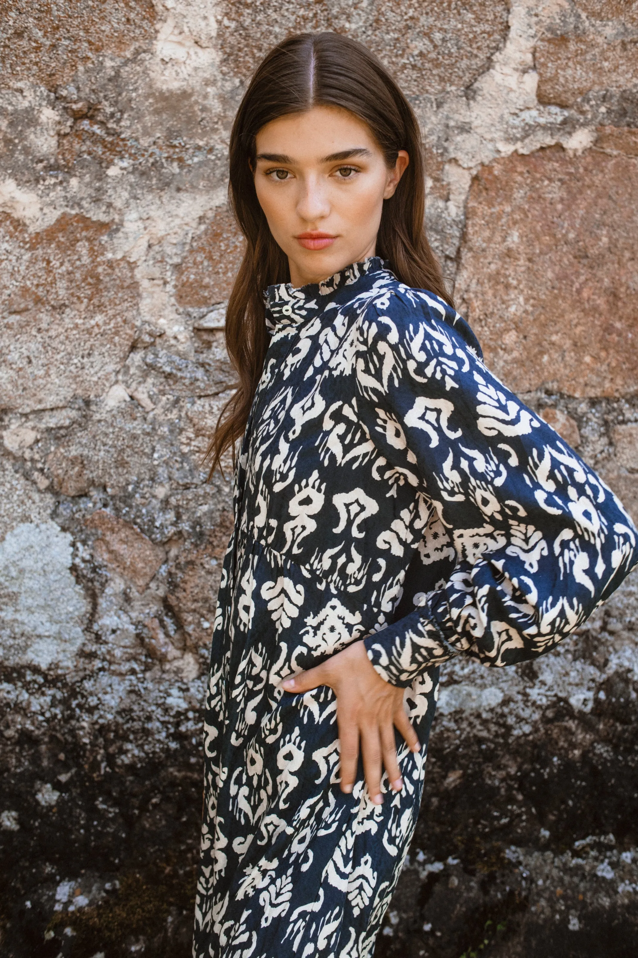 Juana dress navy