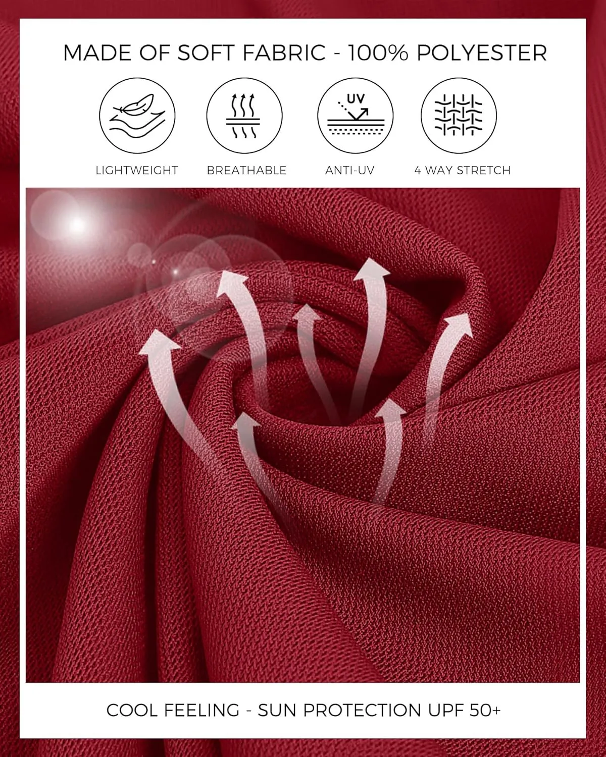 Men's Polo Shirt Quick Dry Button Golf Shirts UPF 50  Sun Protection Polos Long Sleeve Casual Collar T Shirts