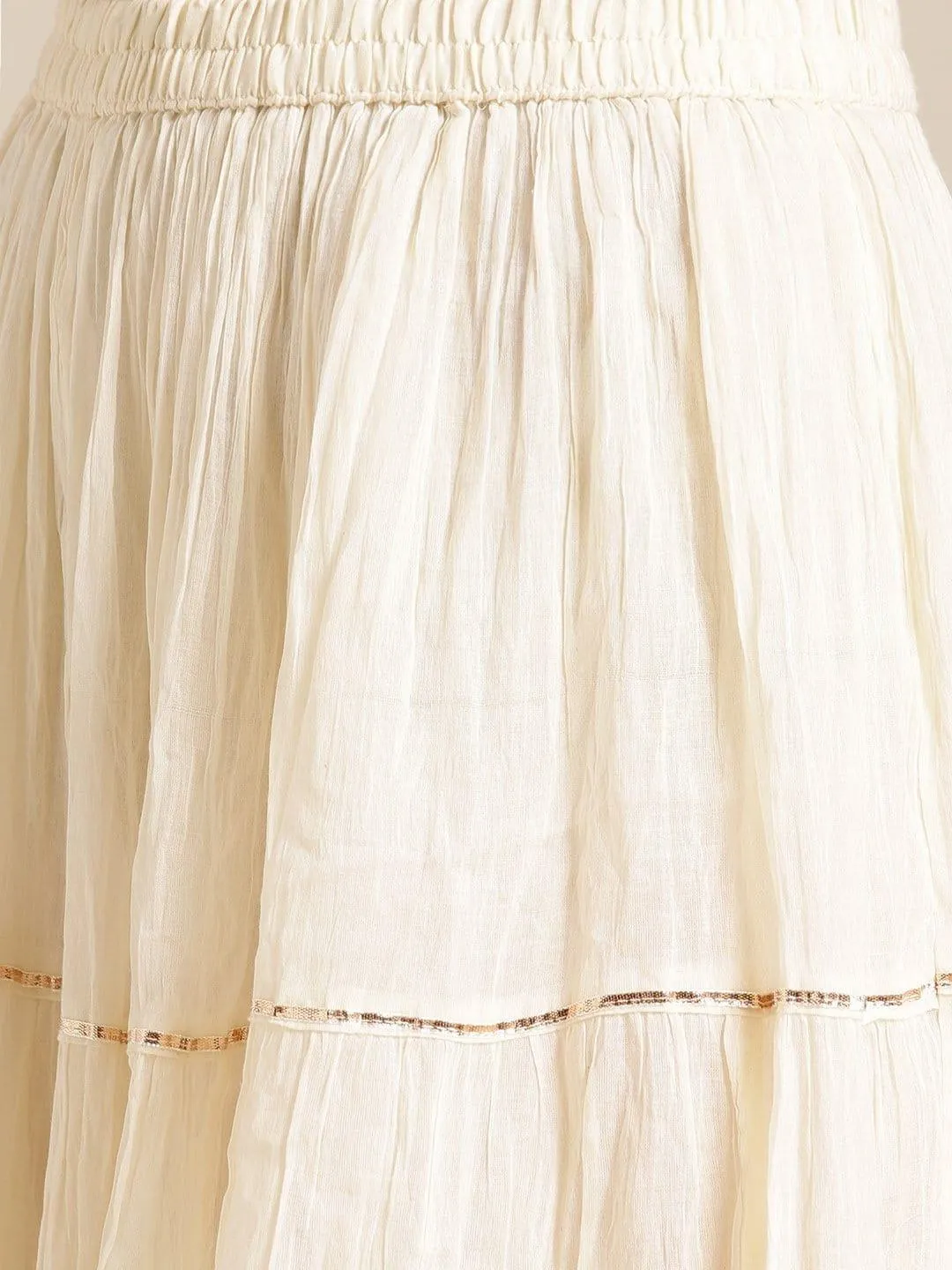 Mustard-Gota-Work-Kurta-With-Mulmul-Gota-Embellished-Tiered-Skirt