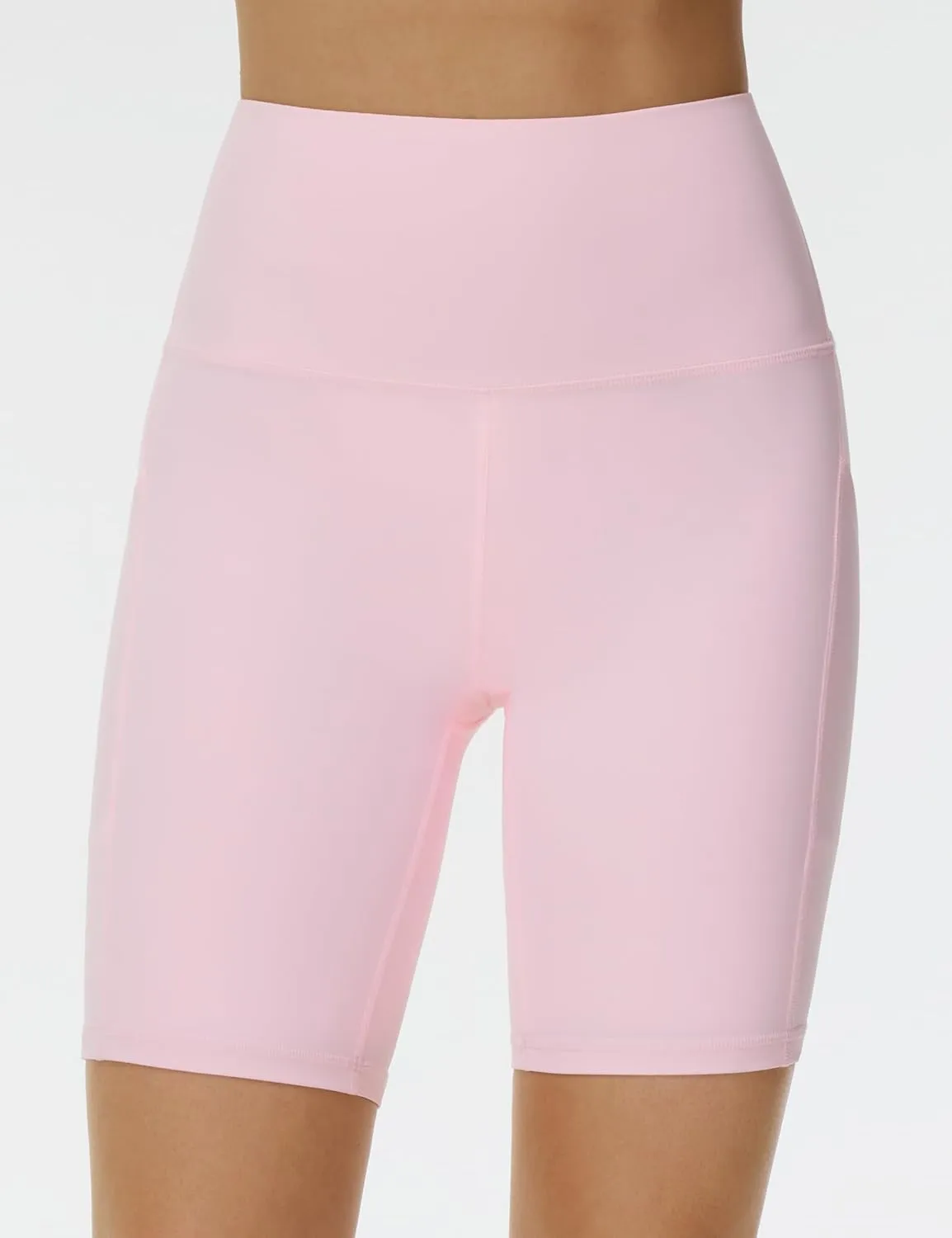 THE GYM PEOPLE Women's High Waist Workout Shorts Stretchy Tummy Control Yoga Biker Running Shorts with Pockets